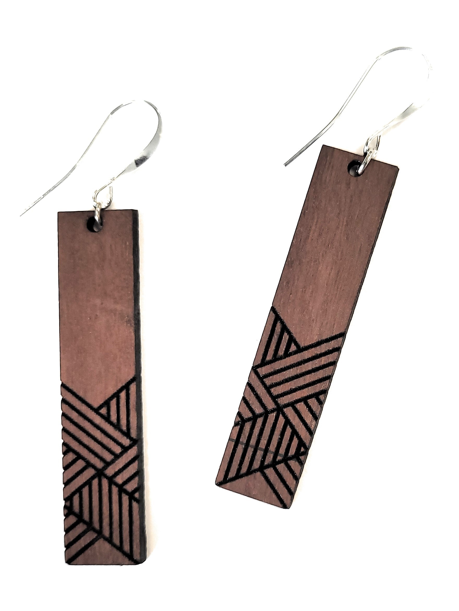 Weave | Wood Earrings Boho Earrings - Ranch Junkie Mercantile LLC